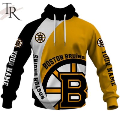 Personalized NHL Boston Bruins You Laugh I Laugh You Cry I Cry Hoodie