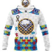 Personalized Nhl Buffalo Sabres Autism Awareness 3d Hoodie Cutting Dash - demo10