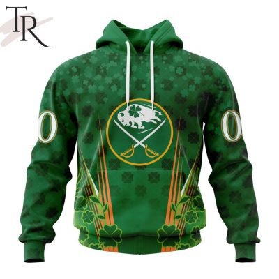 Personalized NHL Buffalo Sabres Full Green Design For St. Patrick's Day Hoodie