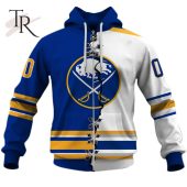 Personalized Nhl Buffalo Sabres Mix Jersey 2023 Style Hoodie Stand Easy Bro - demo10
