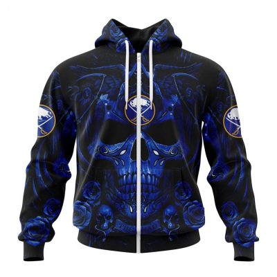Personalized NHL Buffalo Sabres Special Design With Skull Art Hoodie