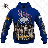 Personalized Nhl Buffalo Sabres X Kiss Band V2 Style Hoodie 3d Good Look Mam - demo10
