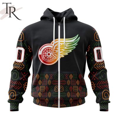 Personalized NHL Detroit Red Wings Special Design For Black History Month Hoodie
