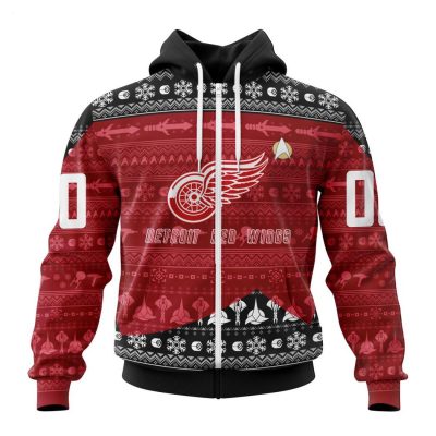 Personalized NHL Detroit Red Wings Special Star Trek Design Hoodie