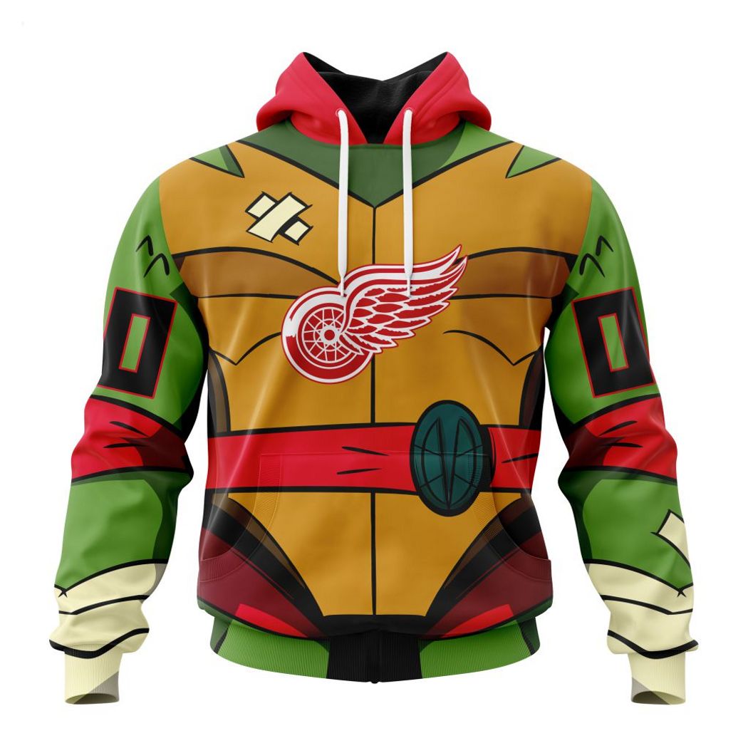 Personalized NHL Detroit Red Wings Special Teenage Mutant Ninja Turtles Design Hoodie Personalized NHL Detroit Red Wings Special Teenage Mutant Ninja Turtles Design Hoodie