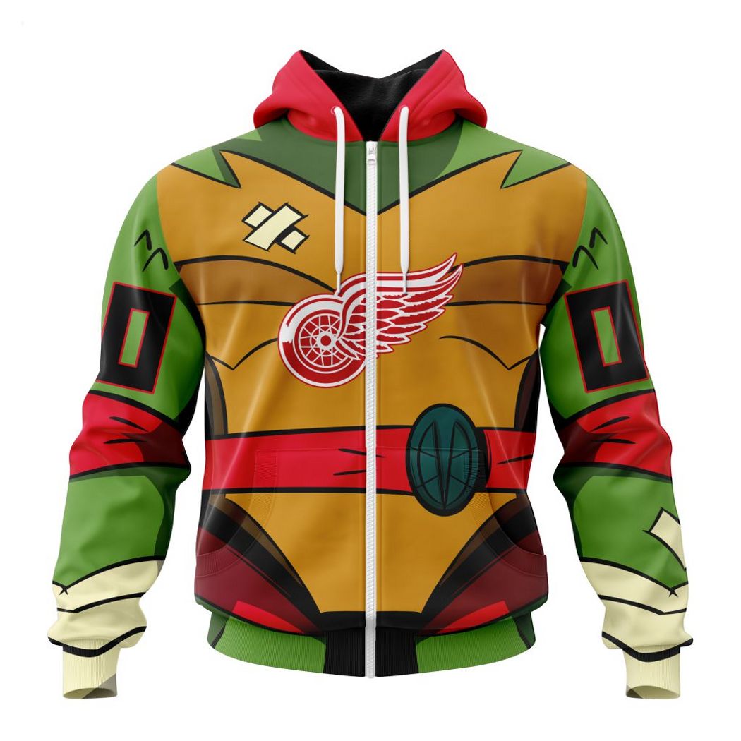 Personalized NHL Detroit Red Wings Special Teenage Mutant Ninja Turtles Design Hoodie Personalized NHL Detroit Red Wings Special Teenage Mutant Ninja Turtles Design Hoodie