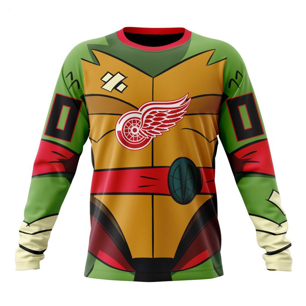 Personalized NHL Detroit Red Wings Special Teenage Mutant Ninja Turtles Design Hoodie Personalized NHL Detroit Red Wings Special Teenage Mutant Ninja Turtles Design Hoodie