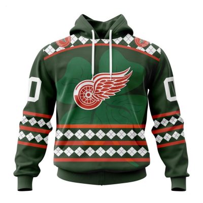 Personalized NHL Detroit Red Wings Specialized Unisex Kits Hockey Celebrate St Patrick's Day Hoodie