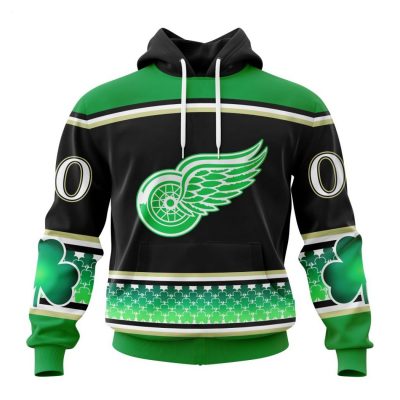 Personalized NHL Detroit Red Wings Specialized Unisex Kits Hockey Celebrate St Patrick's Day Hoodie