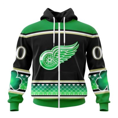 Personalized NHL Detroit Red Wings Specialized Unisex Kits Hockey Celebrate St Patrick's Day Hoodie
