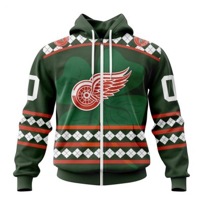 Personalized NHL Detroit Red Wings Specialized Unisex Kits Hockey Celebrate St Patrick's Day Hoodie