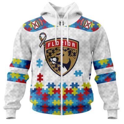 Personalized NHL Florida Panthers Autism Awareness 3D Hoodie
