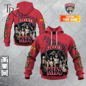 Personalized Nhl Florida Panthers X Kiss Band V2 Style Hoodie 3d Loving Click - demo10