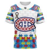 Personalized Nhl Montreal Canadiens Autism Awareness 3d Hoodie Beauty Queen - demo10