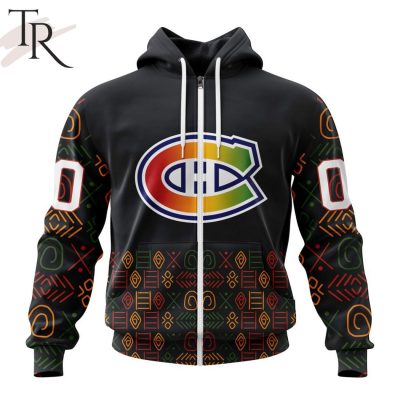 Personalized NHL Montreal Canadiens Special Design For Black History Month Hoodie