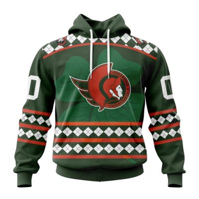 Personalized NHL Ottawa Senators Specialized Unisex Kits Hockey Celebrate St Patrick's Day Hoodie