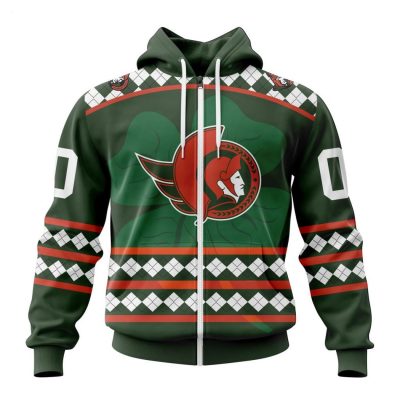 Personalized NHL Ottawa Senators Specialized Unisex Kits Hockey Celebrate St Patrick's Day Hoodie