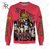 Personalized Nhl Ottawa Senators X Kiss Band V2 Style Hoodie 3d Nice Pic - demo10