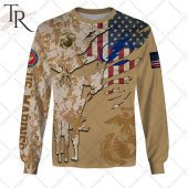 Personalized Nhl Tampa Bay Lightning Marine Corps Camo Hoodie Heroine - demo10