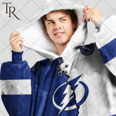 Personalized NHL Tampa Bay Lightning Mix Jersey Blanket Hoodie