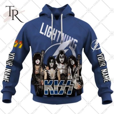 Personalized NHL Tampa Bay Lightning x Kiss Band V2 Style Hoodie 3D