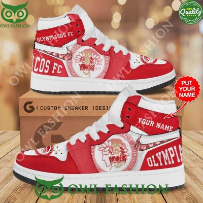 Personalized Olympiacos F.C. UEFA Europa League Air Jordan 1 Sneaker