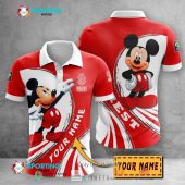 Stade de Reims Custom Name Mickey Polo Shirt
