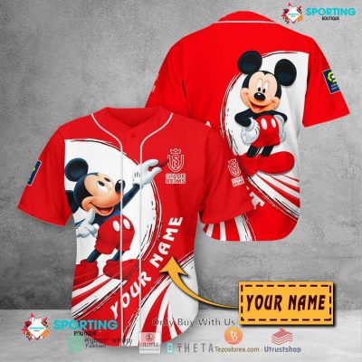 Stade de Reims Custom Name Mickey Baseball Jersey
