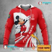 Stade de Reims Custom Name Mickey Pullover Hoodie