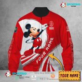 Stade de Reims Custom Name Mickey Bomber Jacket