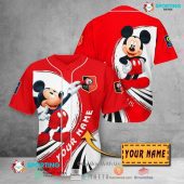 Stade Rennais FC Custom Name Mickey Baseball Jersey