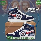 Personalized Winnipeg Jets NHL Ice Hockey Team Air Jordan High Top