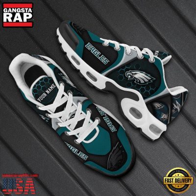 NFL Custom Name Philadelphia Eagles Max Plus Shoes - Running Sneakers