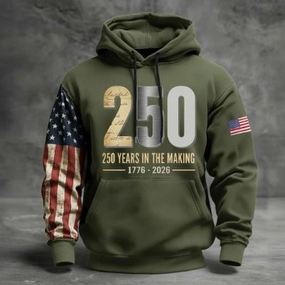 250 Year Anniversary Men's 3D Hoodie Zip Hoodie Tshirt