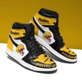 NFL Pittsburgh Steelers Golden Helmet Air Jordan 1 High Sneakers