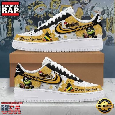 NFL Pittsburgh Steelers Team Air Force 1 Shoes Running Sneakers
