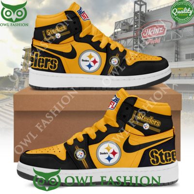 Pittsburgh Steelers NFL Football Team Combo 547 Brown Steelers Air Jordan High top
