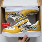 NFL Custom Name Pittsburgh Steelers Super Bowl Air Force 1 Shoes Sneakers