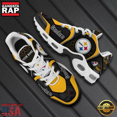 NFL Custom Name Pittsburgh Steelers Max Plus Shoes - Running Sneakers