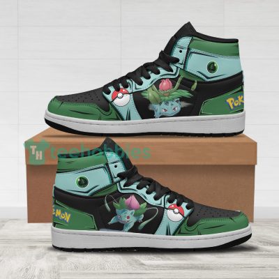 POKEMON Bulbasaur Anime Air Jordan 1 High Sneakers