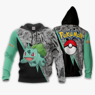 POKEMON Bulbasaur Anime Mix Manga Pullover Hoodie