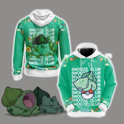 POKEMON Bulbasaur Snooze Club Pullover Hoodie