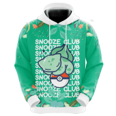 Pokemon Bulbasaur Snooze Club Pullover Hoodie 5903.png - demo10