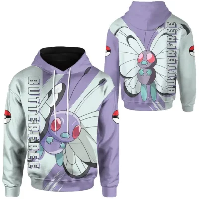 POKEMON Butterfree Anime Pullover Hoodie