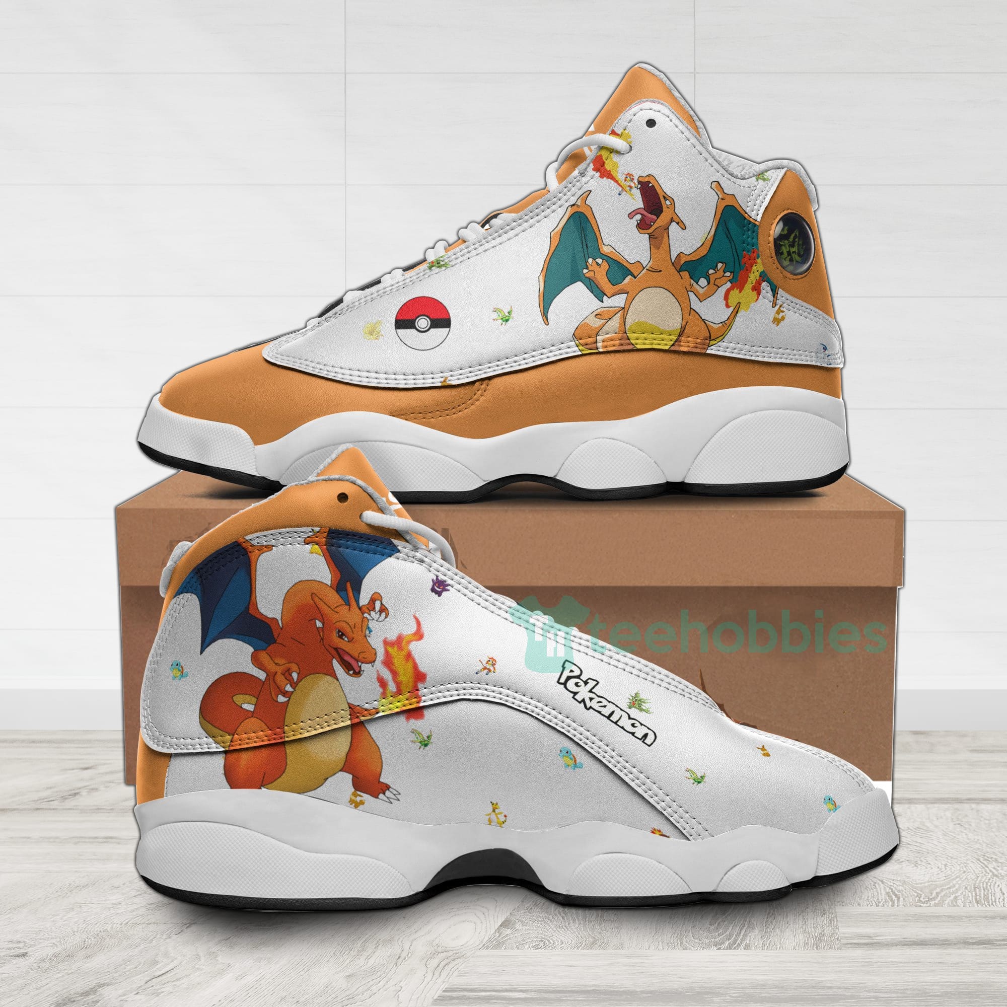POKEMON Charizard Anime Air Jordan 13 Shoes POKEMON Charizard Anime Air Jordan 13 Shoes