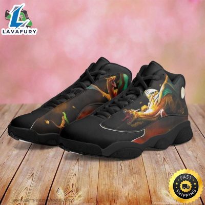 POKEMON Charizard Black Air Jordan 13 Shoes
