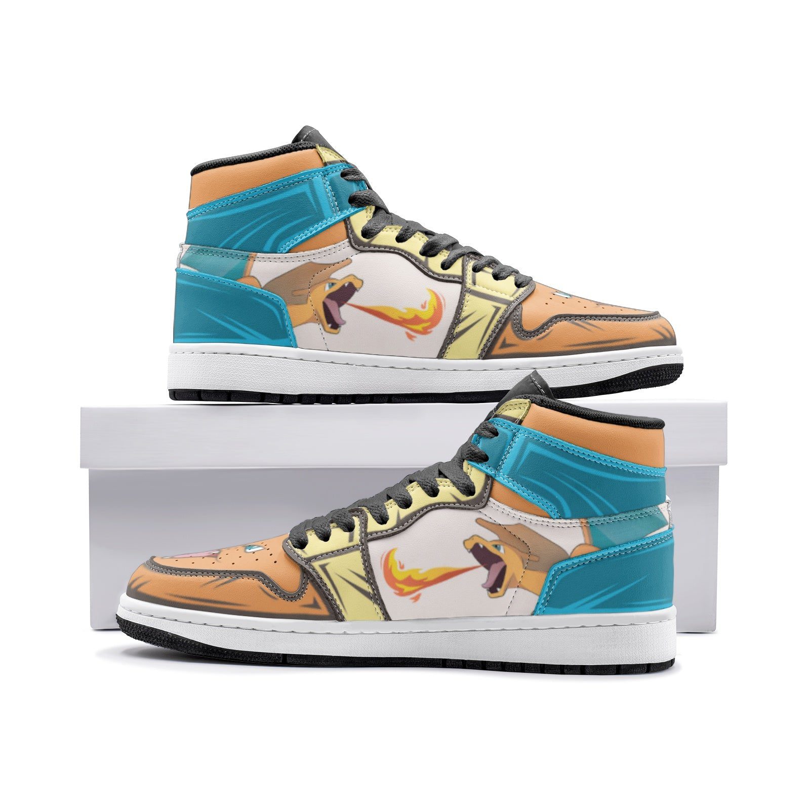 POKEMON Charizard Roar Air Jordan 1 High Sneakers POKEMON Charizard Roar Air Jordan 1 High Sneakers