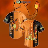 POKEMON Charmander Custom Name Cartoon Movies Baseball Jersey