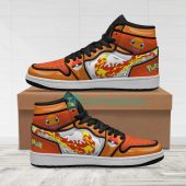 POKEMON Charmander Orange Air Jordan 1 High Sneakers