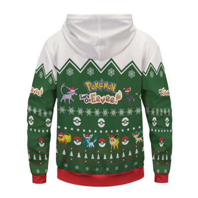 POKEMON Christmas Eevee Pullover Hoodie